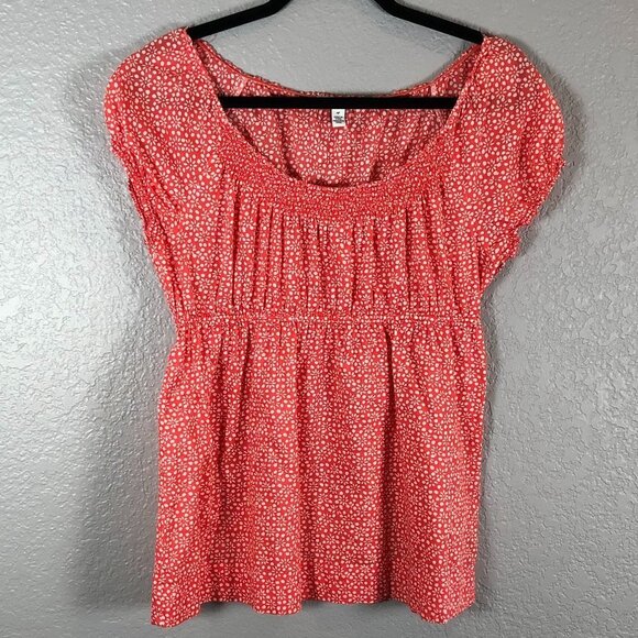 American Eagle Outfitters Live Your Life Size 14 Red 100% Cotton Top - Picture 1 of 6